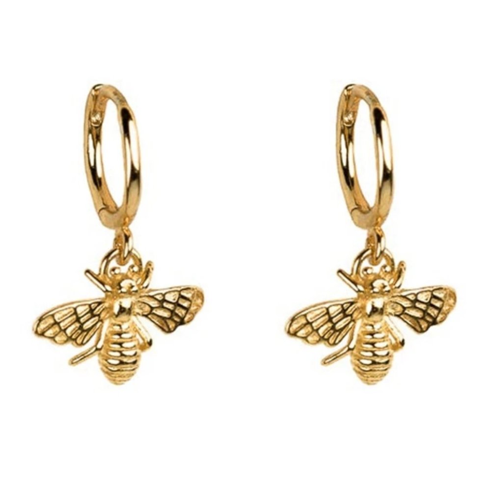 Brand New 18k Bee 🐝 beautiful Gold Stud Earrings
